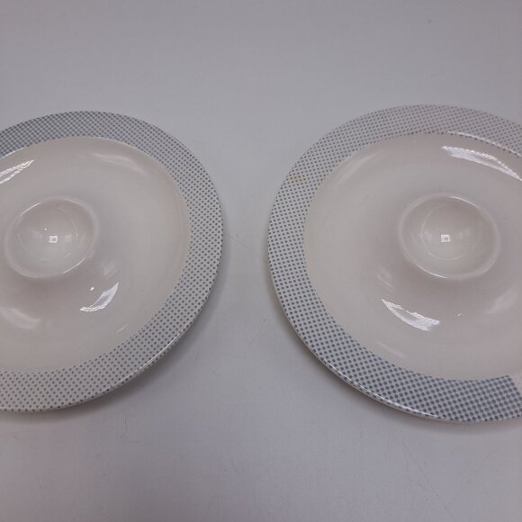 Rorstrand Sweden Marked Saucer Crock Lid Candle Holder Vintage 5" wide - Picture 1 of 7